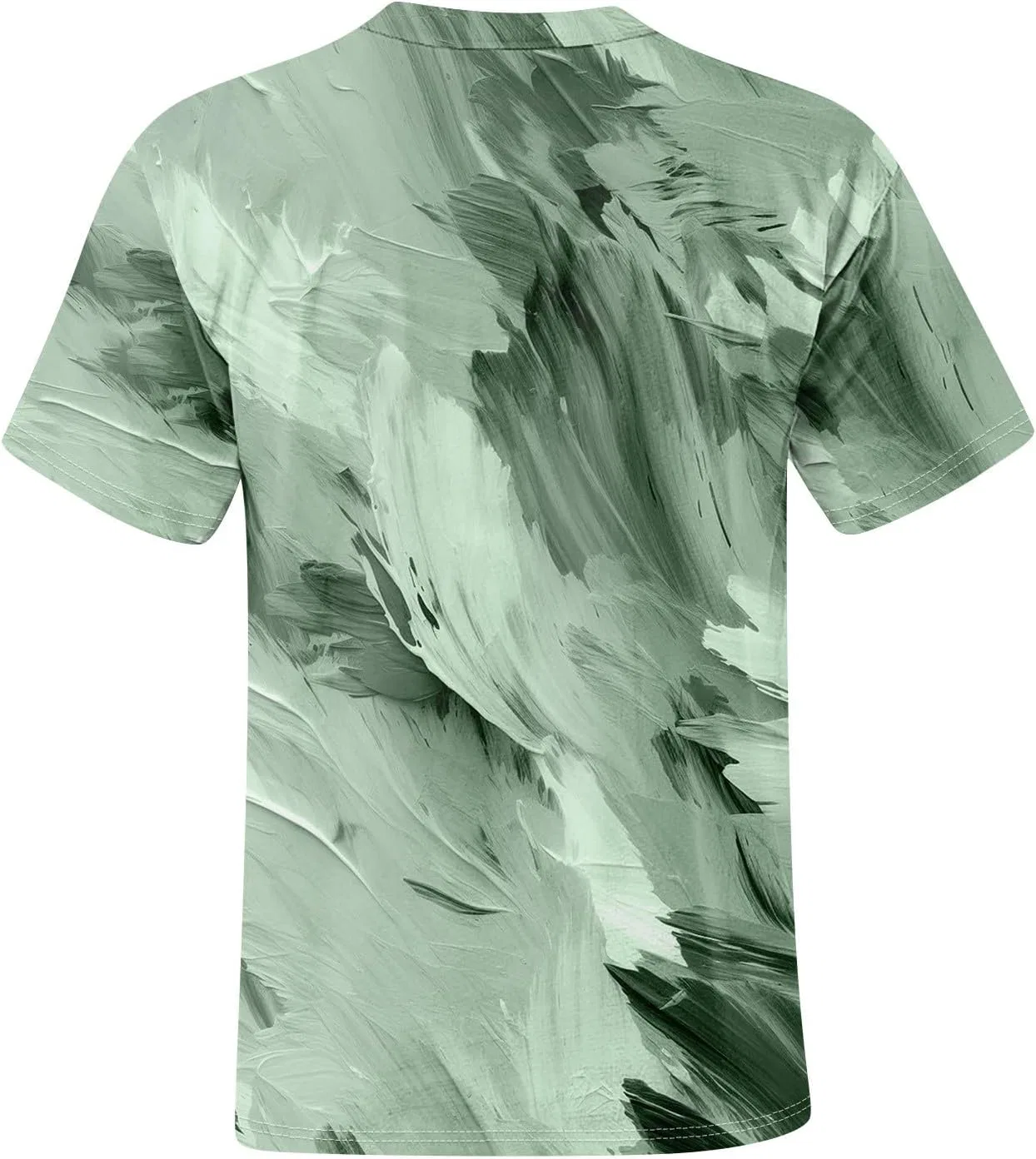 Мужская футболка с коротким рукавом, базовая легкая, crew neck, Green — фото 4