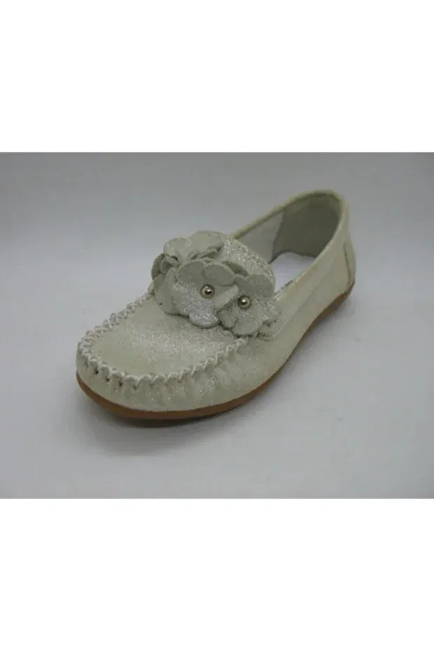 Детские балетки для девочек кожаные Toddler, White