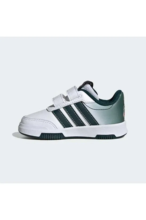 Детские кеды для девочек с принтом Adidas, White — фото 2