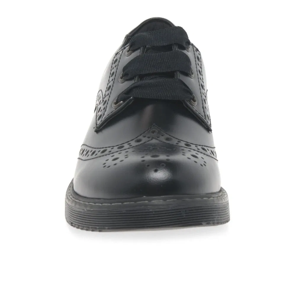 Детские туфли для девочек brogue Start-rite, Black Wide — фото 4