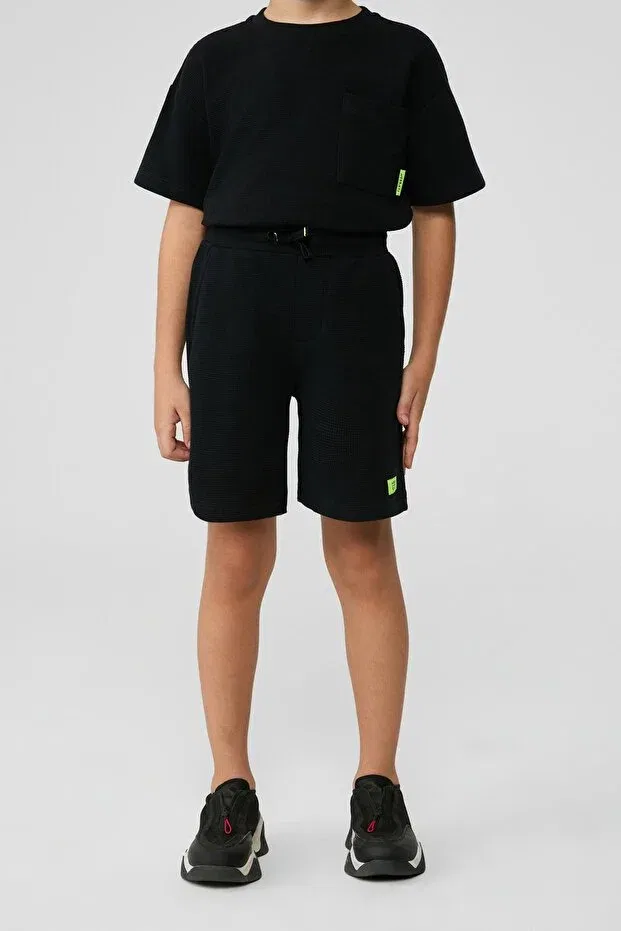 Детские шорты для мальчиков хлопковые Nbt Bsc, Black — фото 2