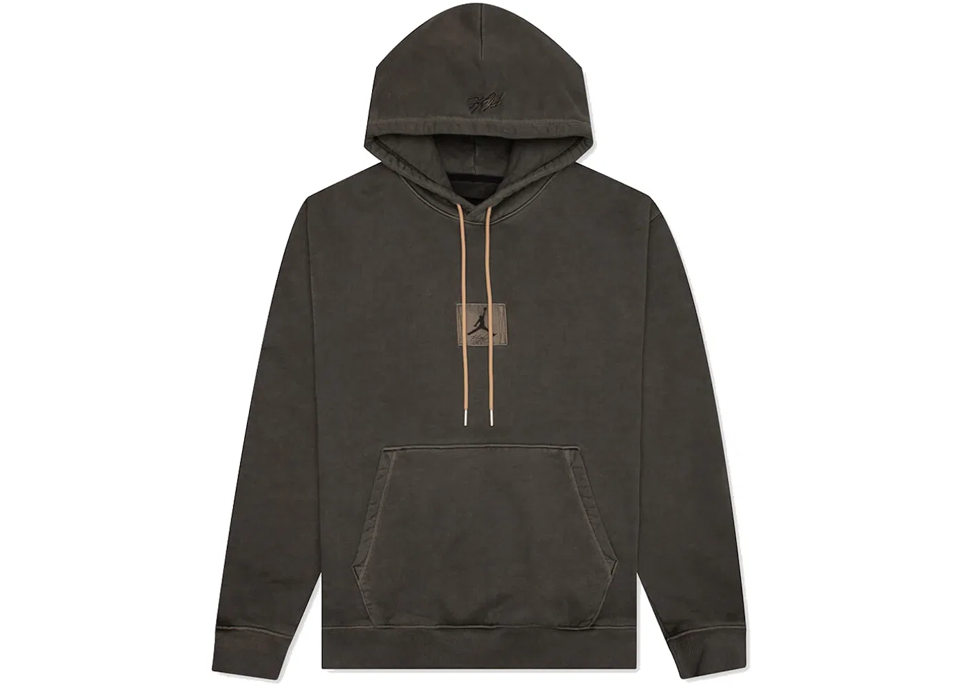 Мужская худи из футера с принтом Jordan Flight Heritage Washed Fleece, Black