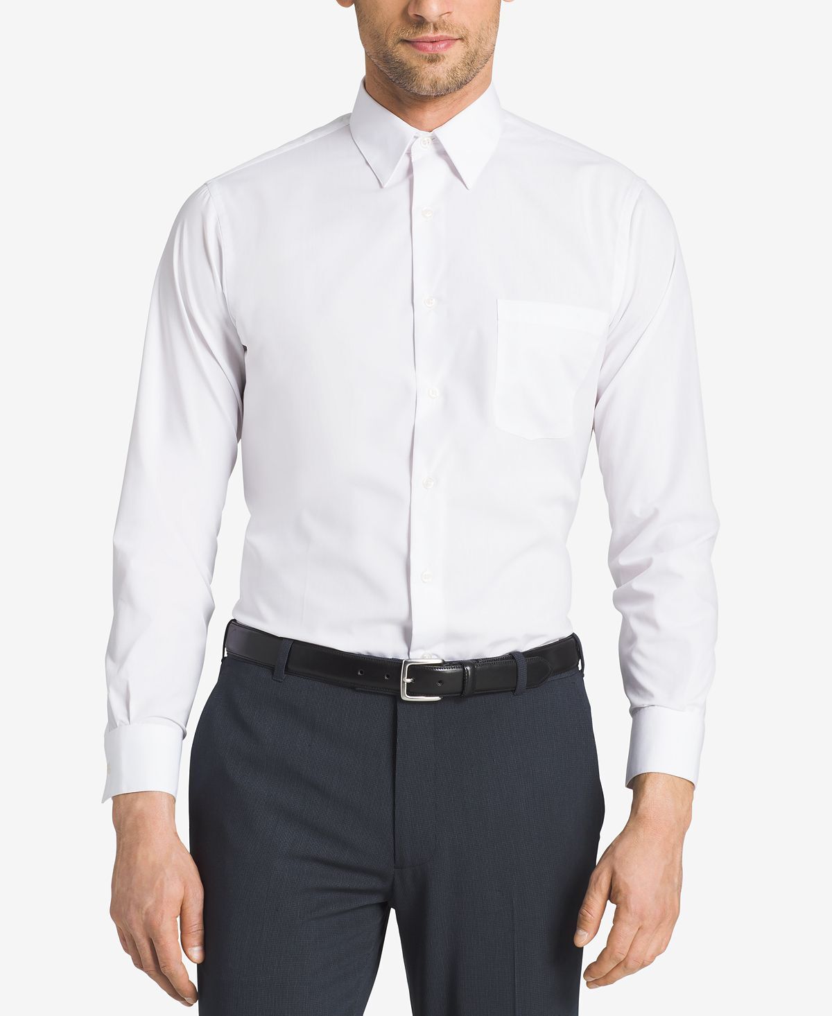 

Мужская классическая рубашка из поплина спортивного кроя Van Heusen, белый