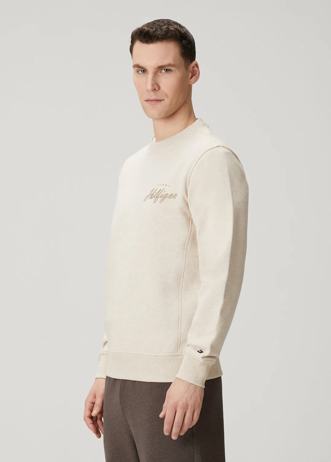 Свитшот Regular Fit Tommy Hilfiger, bej — фото 3