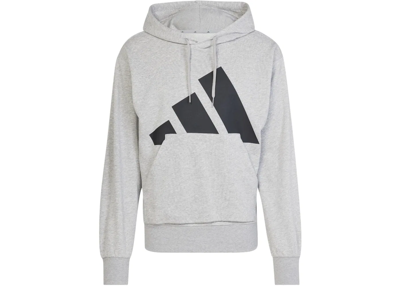 Мужская худи с длинным рукавом Essentials Big Logo French Terry Hoodie Adidas, Medium Grey Heather/Black