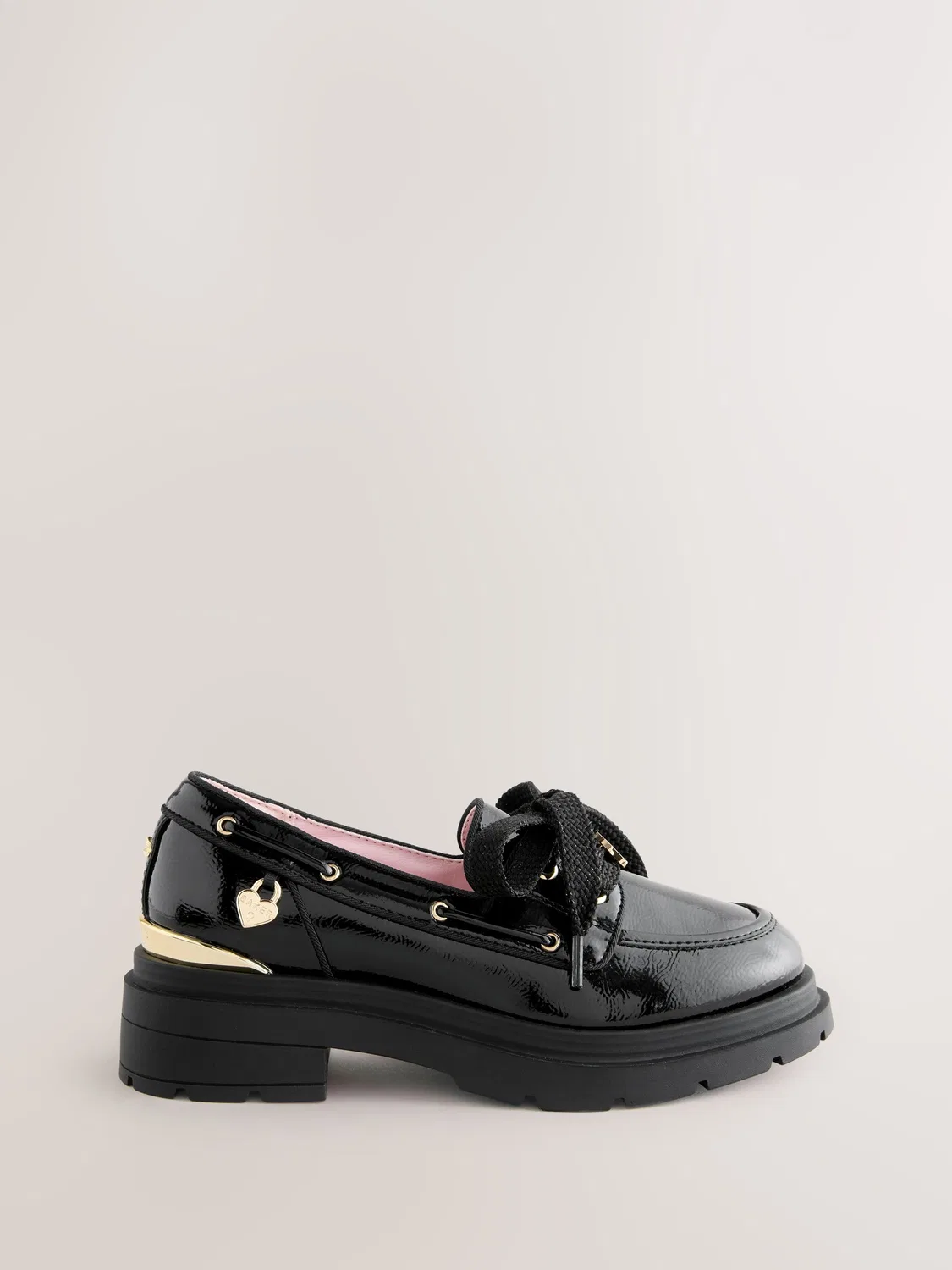 Туфли-лодочки Patent Chunky Boat Shoe Baker by Ted Baker, черный — фото 2