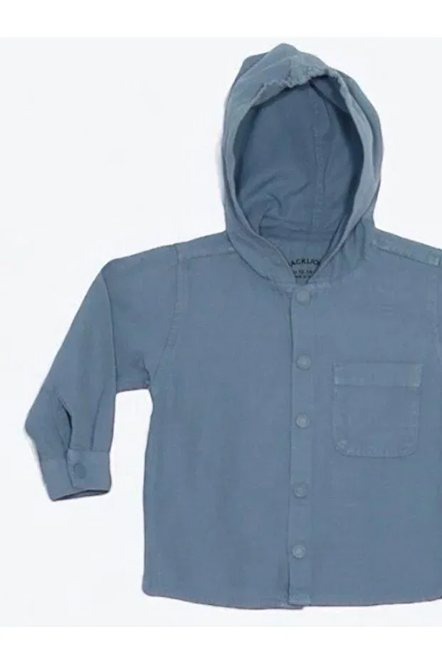 Детская куртка для мальчиков с капюшоном Zekids, Blue — фото 4