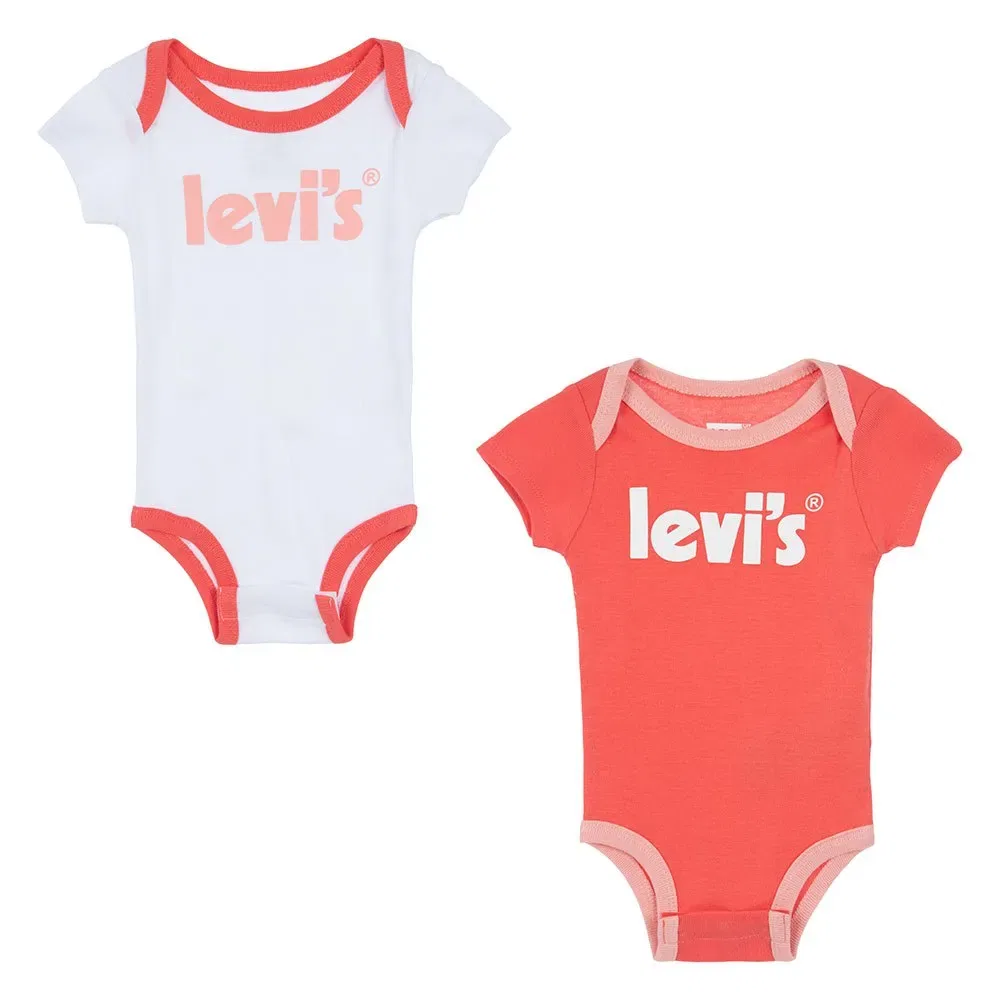 Футболка с коротким рукавом Levi's Poster Logo, 2 шт, Levi´S, белый