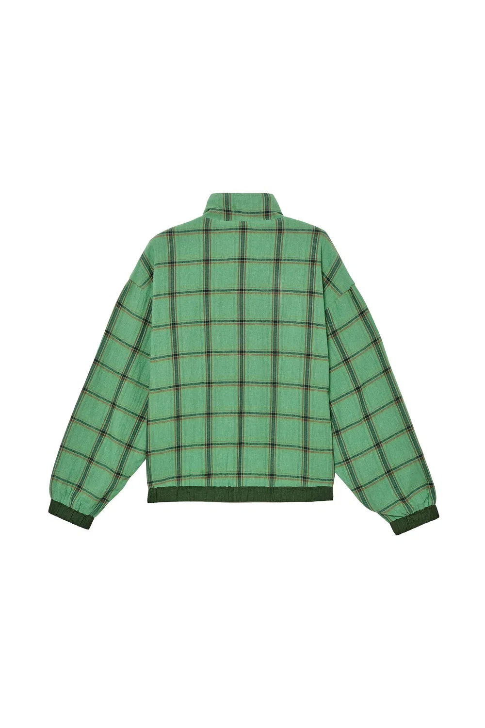 Куртка свободного кроя в клетку ZARA, Green — фото 4