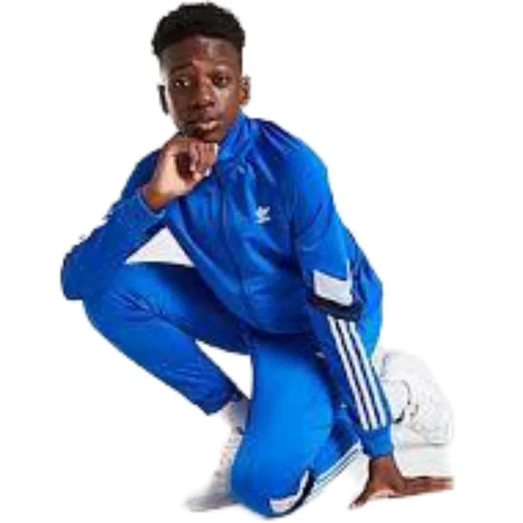 Детский спортивный комплект с воротником-стойкой Adidas Originals, Blue — фото 4