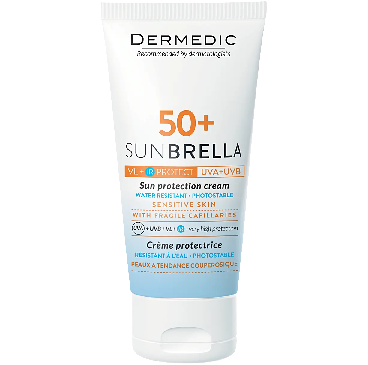 

Dermedic Sunbrella защитный крем для лица при проблемах с сосудами SPF50+, 50 мл