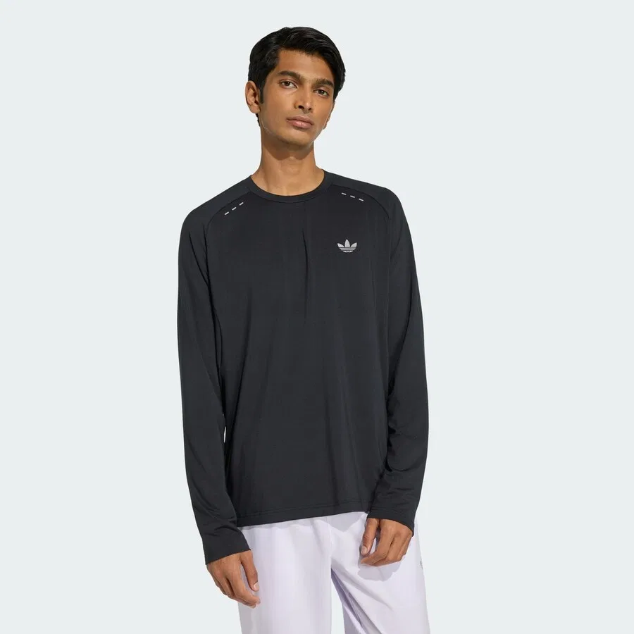 Футболка ADIDAS ORIGINALS 'ESSENTIALS' черного цвета — фото 2