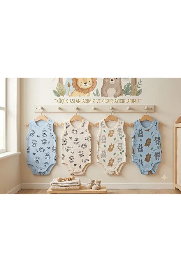 Детский комплект боди для мальчиков хлопковый Demirdağ Baby, Blue