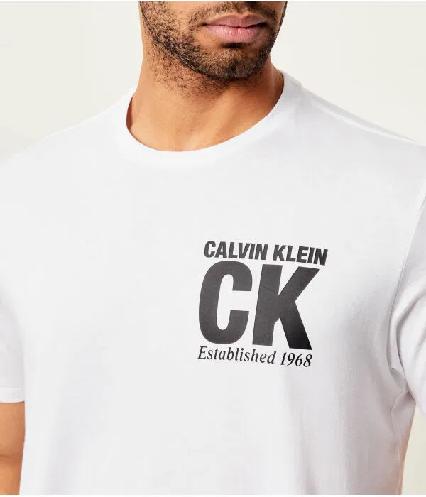 Мужская футболка с принтом Corner Graphic Calvin Klein, белый — фото 4