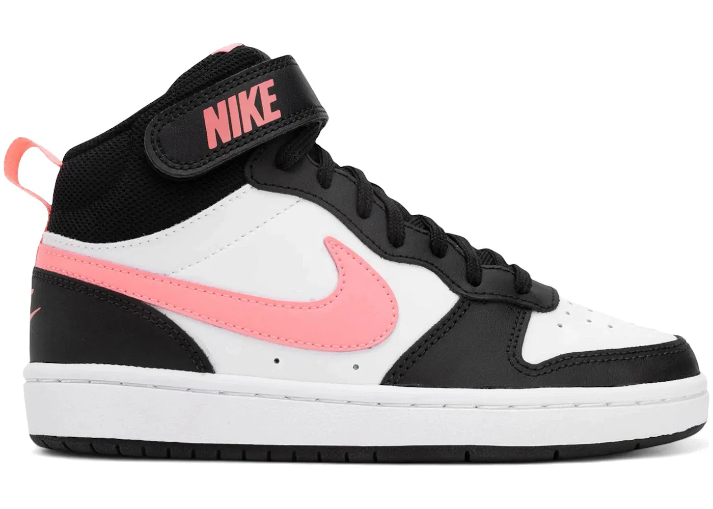 Детские кроссовки с высоким верхом Nike Court Borough Mid 2 Nike, Black/Sunset Pulse/White