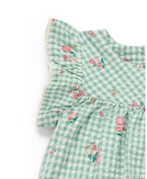 Детский комплект для девочек с воланами Frida Ruffle Top & Bloomer Set Purebaby, Frida Print — фото 3