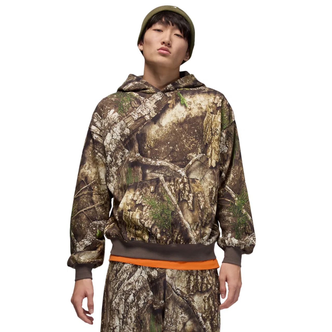 Мужское худи Brooklyn Fleece Pullover RLT Jordan, цвет Medium Olive/Sail