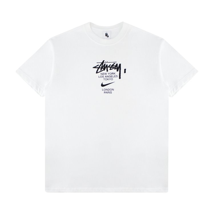 Футболка Nike x Stussy International Tee 'Summit White', белый - фото