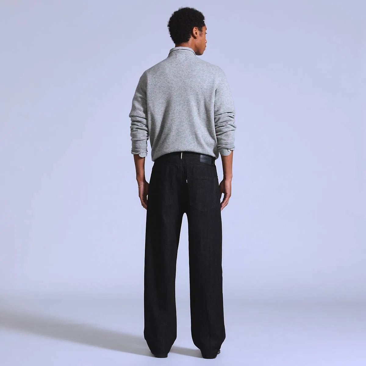 Мужские джинсы Marker с кромкой свободного кроя Levi's, Black One Wash - Black — фото 4