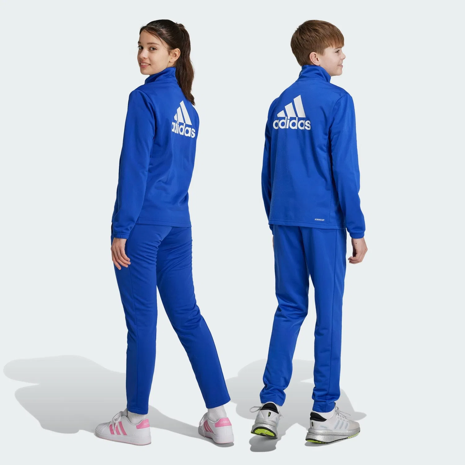 Детский спортивный костюм с принтом Essentials Big Logo Adidas, Konigsblau — фото 3
