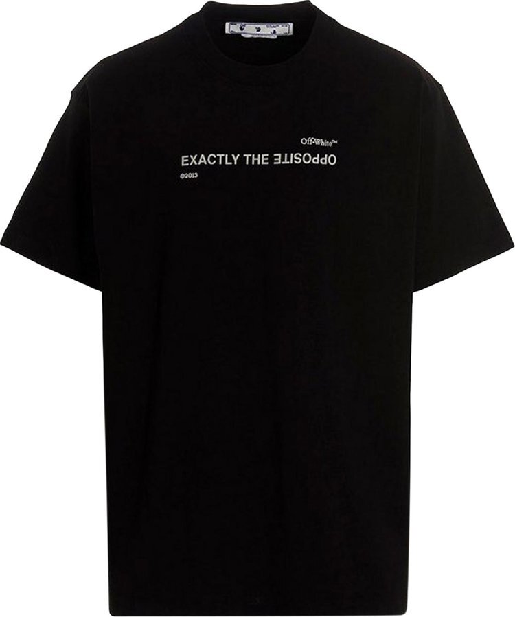 

Футболка Off-White Spiral Short-Sleeve Tee 'Black/White', черный