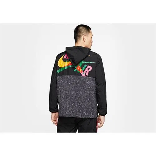 Мужская легкая куртка с капюшоном Jordan Classics Nike, Schwarz — фото 2