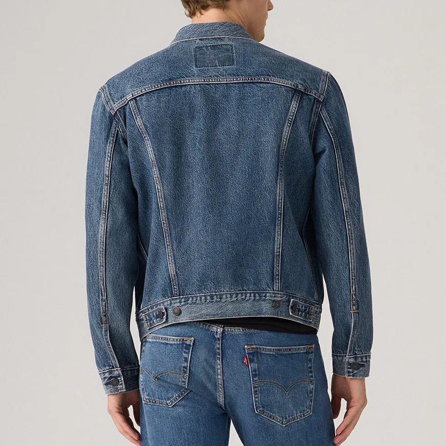 Мужская джинсовая куртка Levis, Medium Blue — фото 4