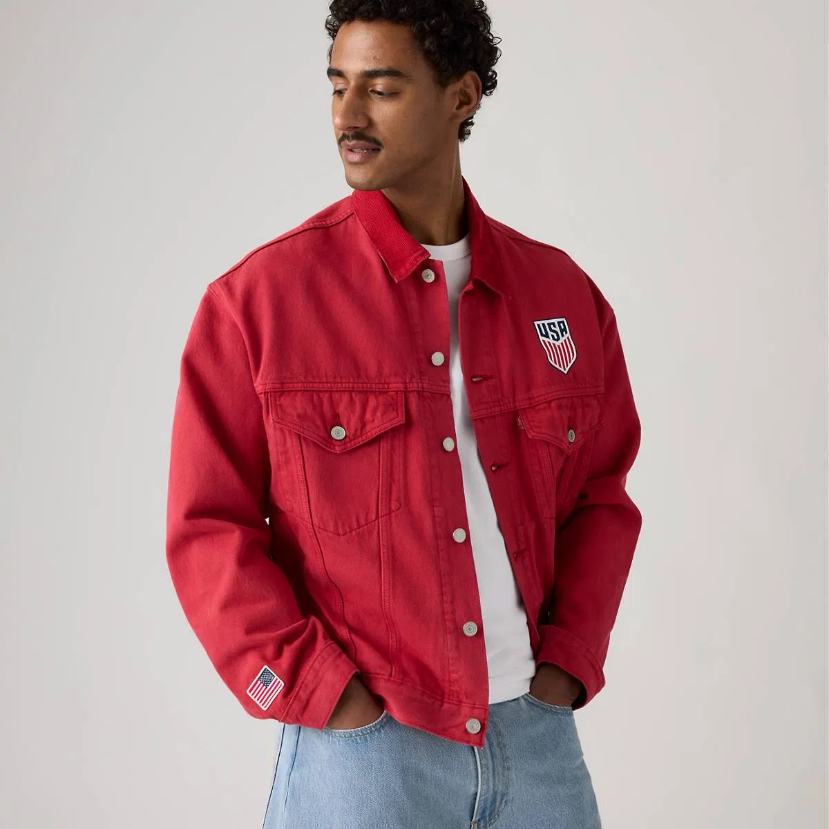 Куртка Levi's US Soccer Type III, U.S. - Red — фото 2