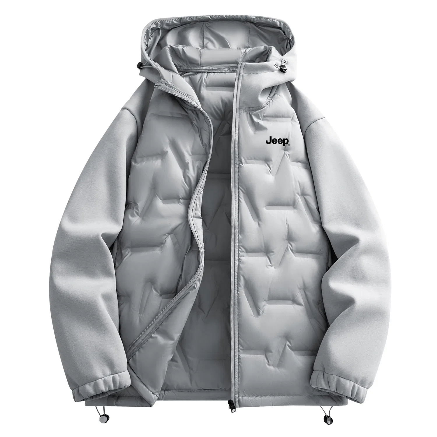 Детский пуховик с капюшоном Jeep Leisure Collection Down Jackets, серый