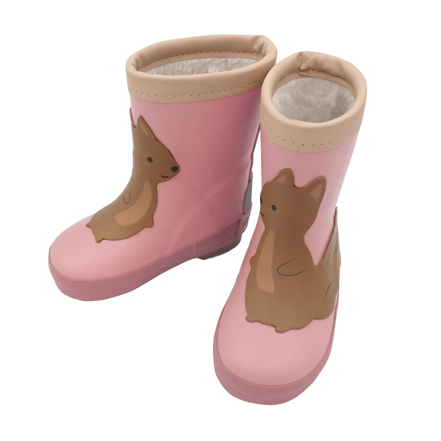 Детские резиновые сапоги с рисунком белки MAXIMO, Rose Tan