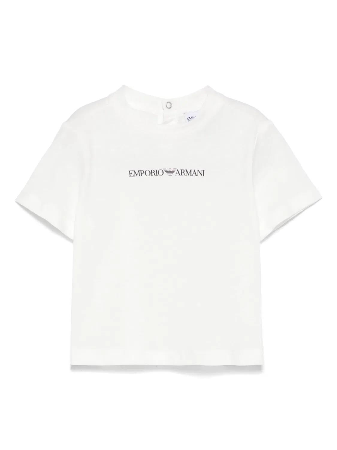 Футболка с логотипом из резины Emporio Armani, белый