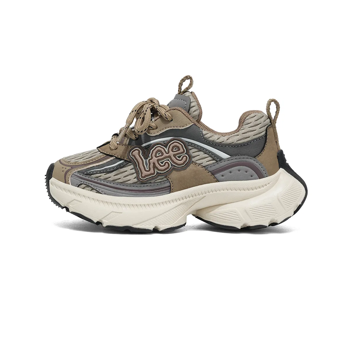 Детские кроссовки с низким верхом Lee, Beige Khaki