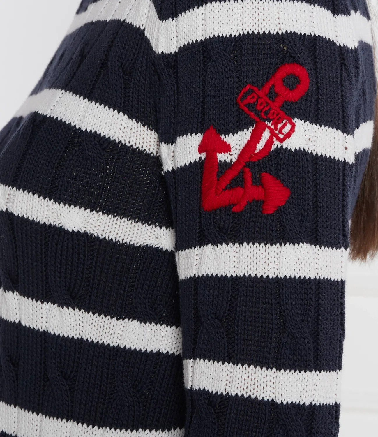 Свитер с круглым вырезом Polo Ralph Lauren, темно-синий — фото 4