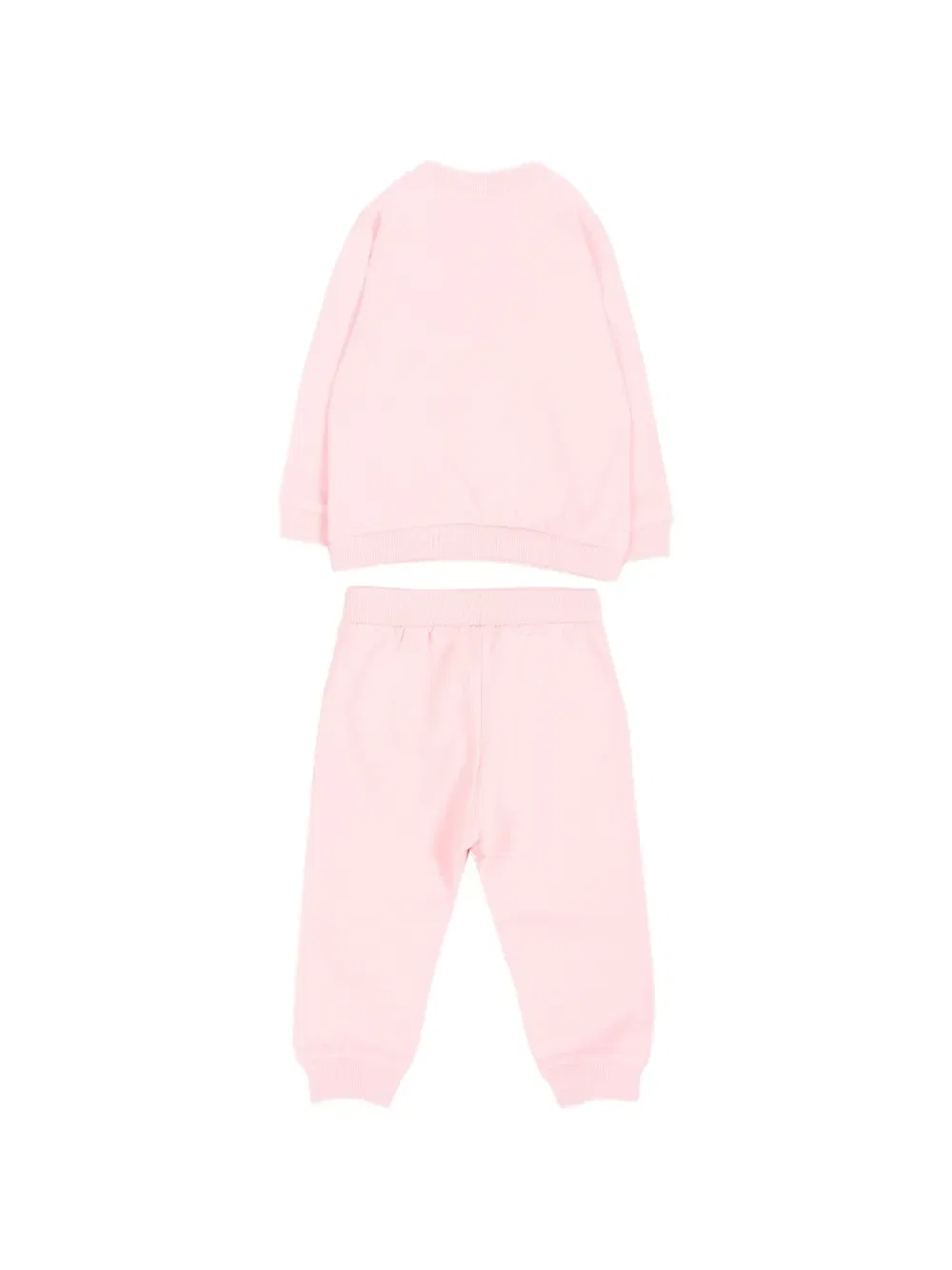 Трикотажный костюм с медвежонком Тедди Moschino Kids, розовый — фото 2