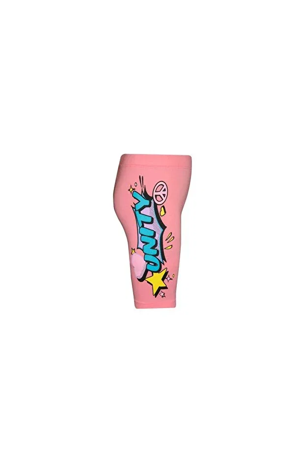 Детские шорты для девочек с принтом Salmon Unity Lovetti, Flamingo Pink