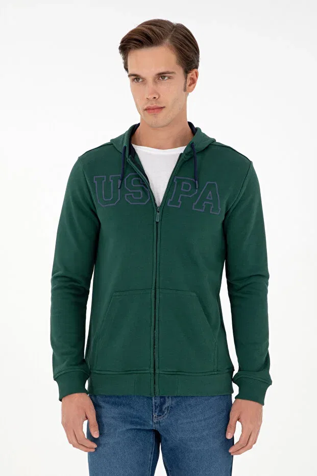 Мужской кардиган с длинным рукавом U.S. Polo Assn., Dark Green
