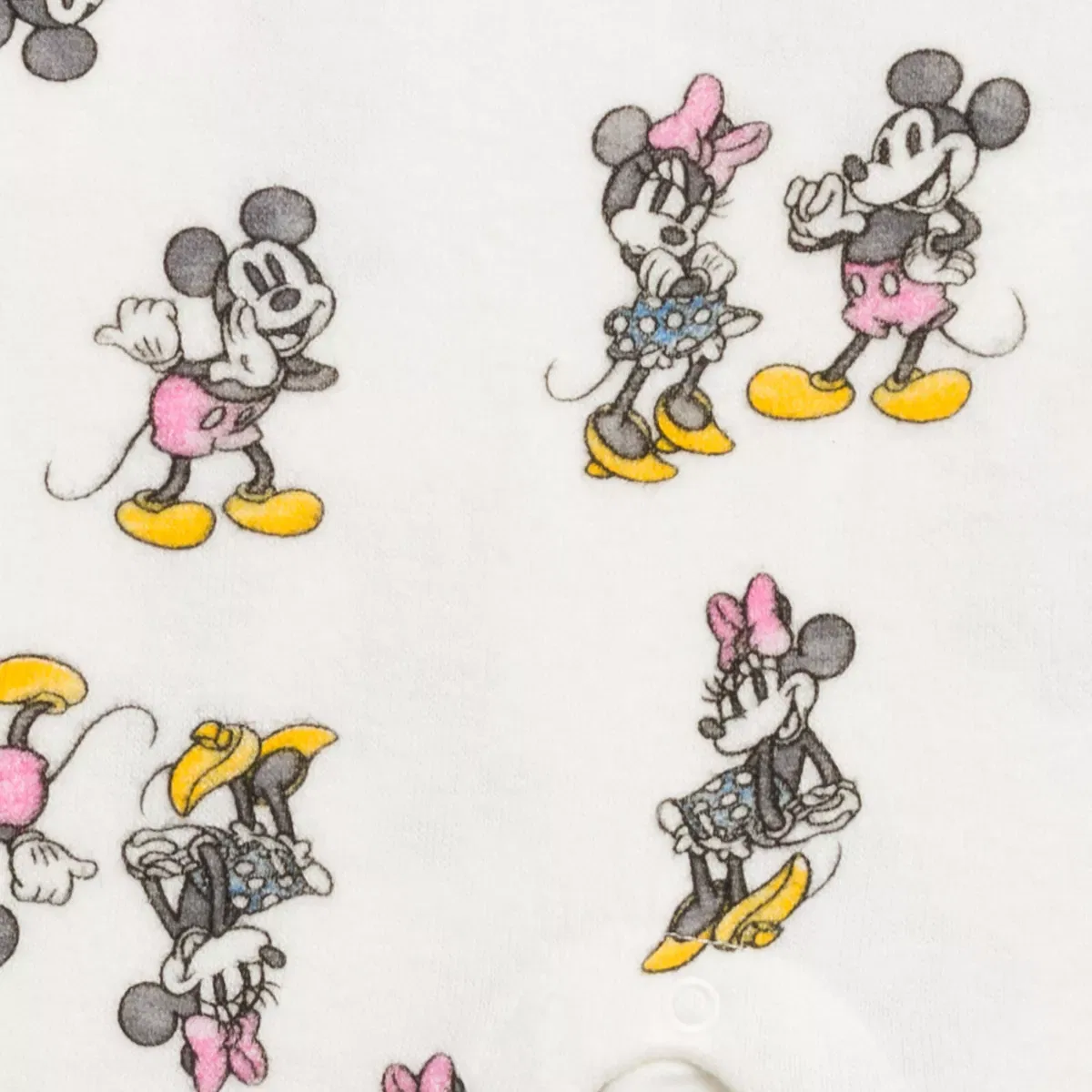 Детский комбинезон для девочек с длинным рукавом Disney Mickey Mouse Minnie Mouse, White — фото 3