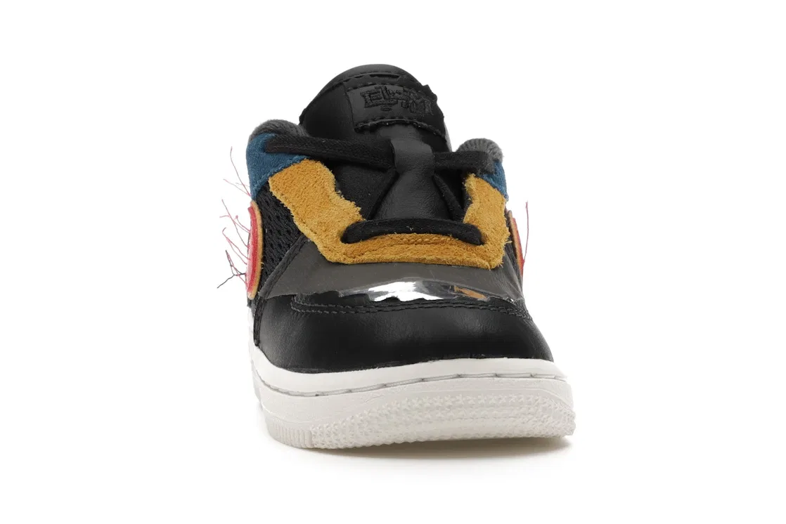 Детские кроссовки Lifestyle Nike Air Force 1 Low, Dark Smoke Grey/Bombay-Solar Flare-Track Red — фото 2