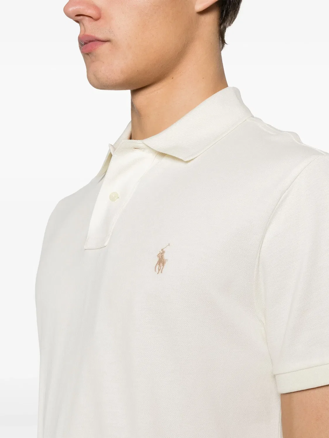 Поло Ralph Lauren с эмблемой Pony Polo Ralph Lauren, слоновая кость — фото 3