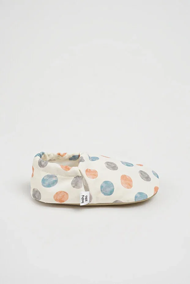Детские пинетки для новорожденных с принтом Babyzilla, Colorful Polka Dot — фото 3