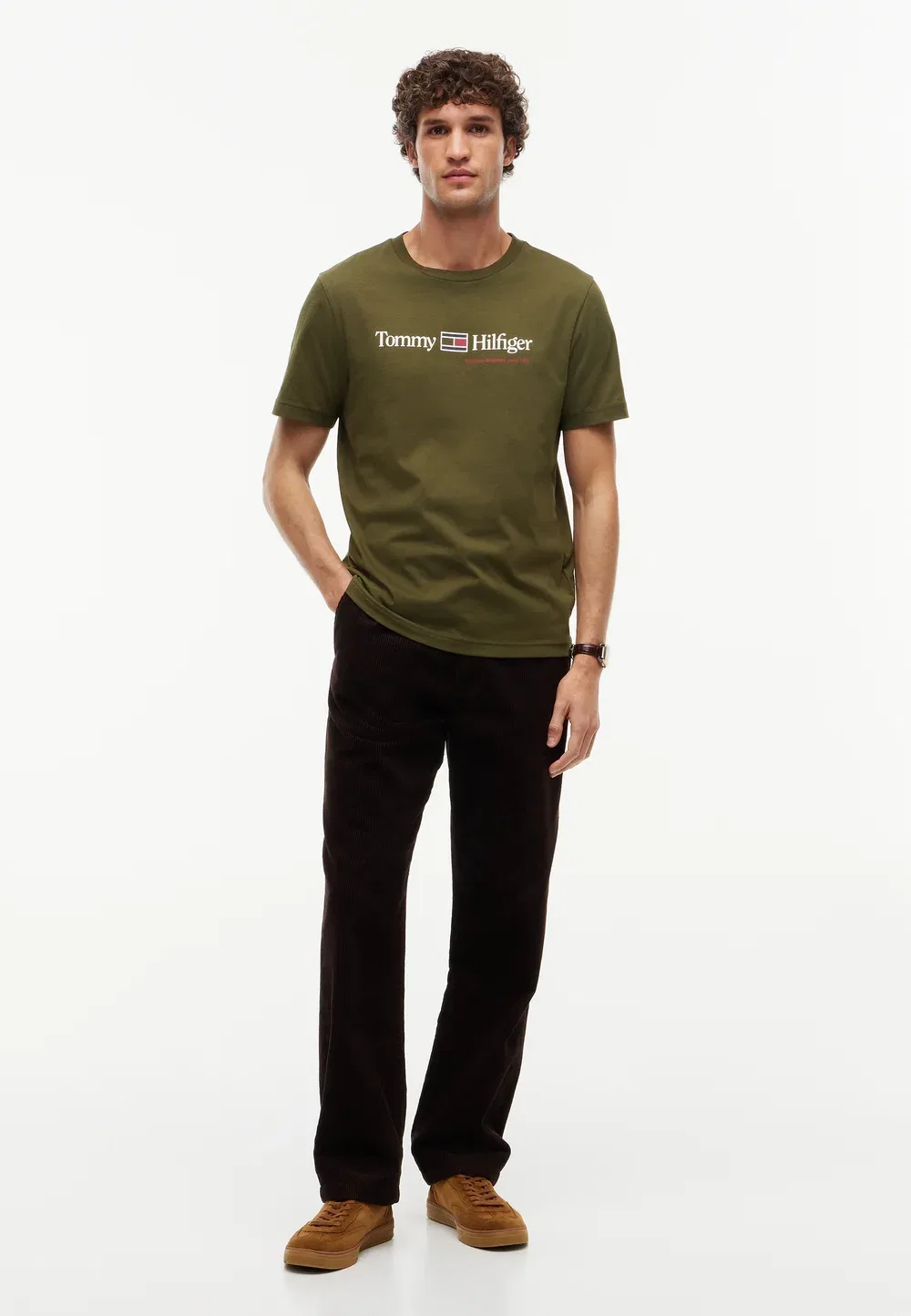 Футболка с графическим принтом - футболка с принтом Tommy Hilfiger, Huntsman Green — фото 2
