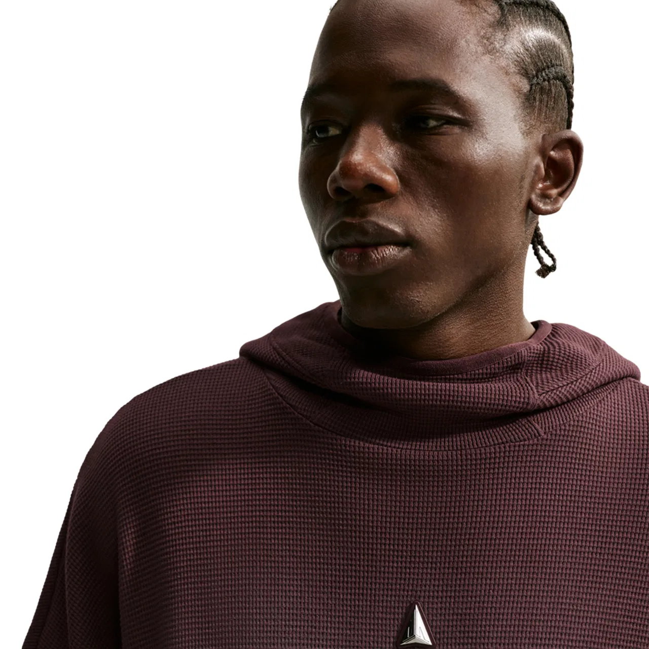 Мужское худи с капюшоном, свободный крой, Nike Ja Pull-Over, Nike, Burgundy Crush — фото 3