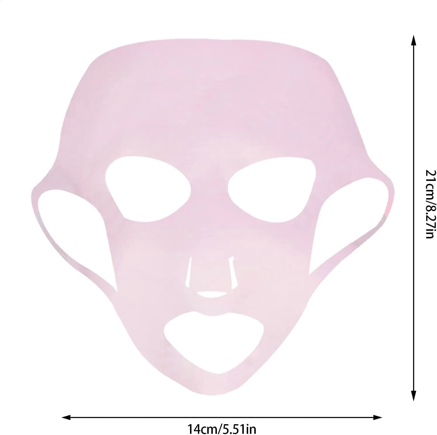 Силиконовая маска для лица, Moisturizing Face Mask Cover, Generisch, 21 x 14 см — фото 4