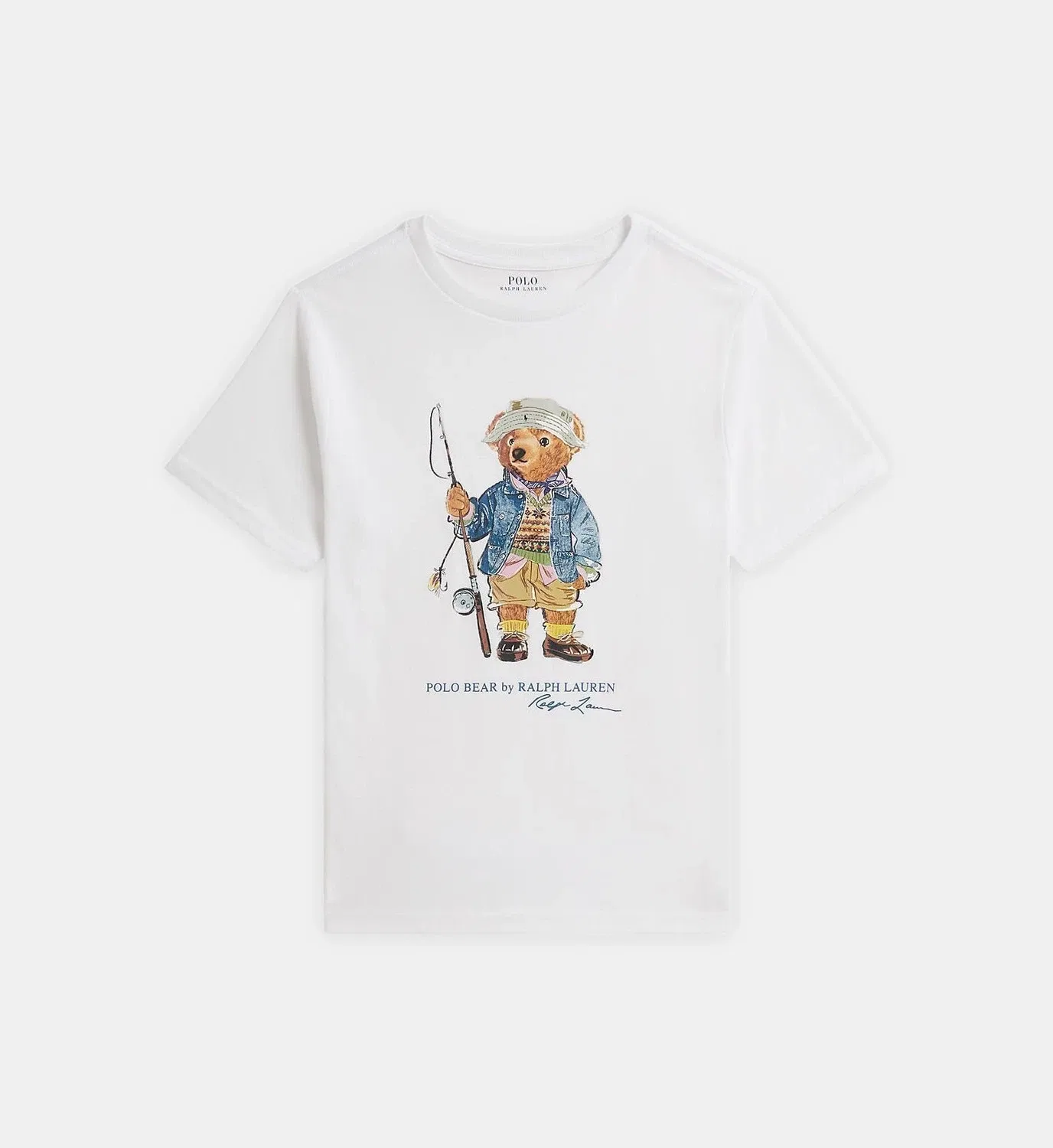 Футболка Polo Bear из хлопкового джерси POLO RALPH LAUREN, белый