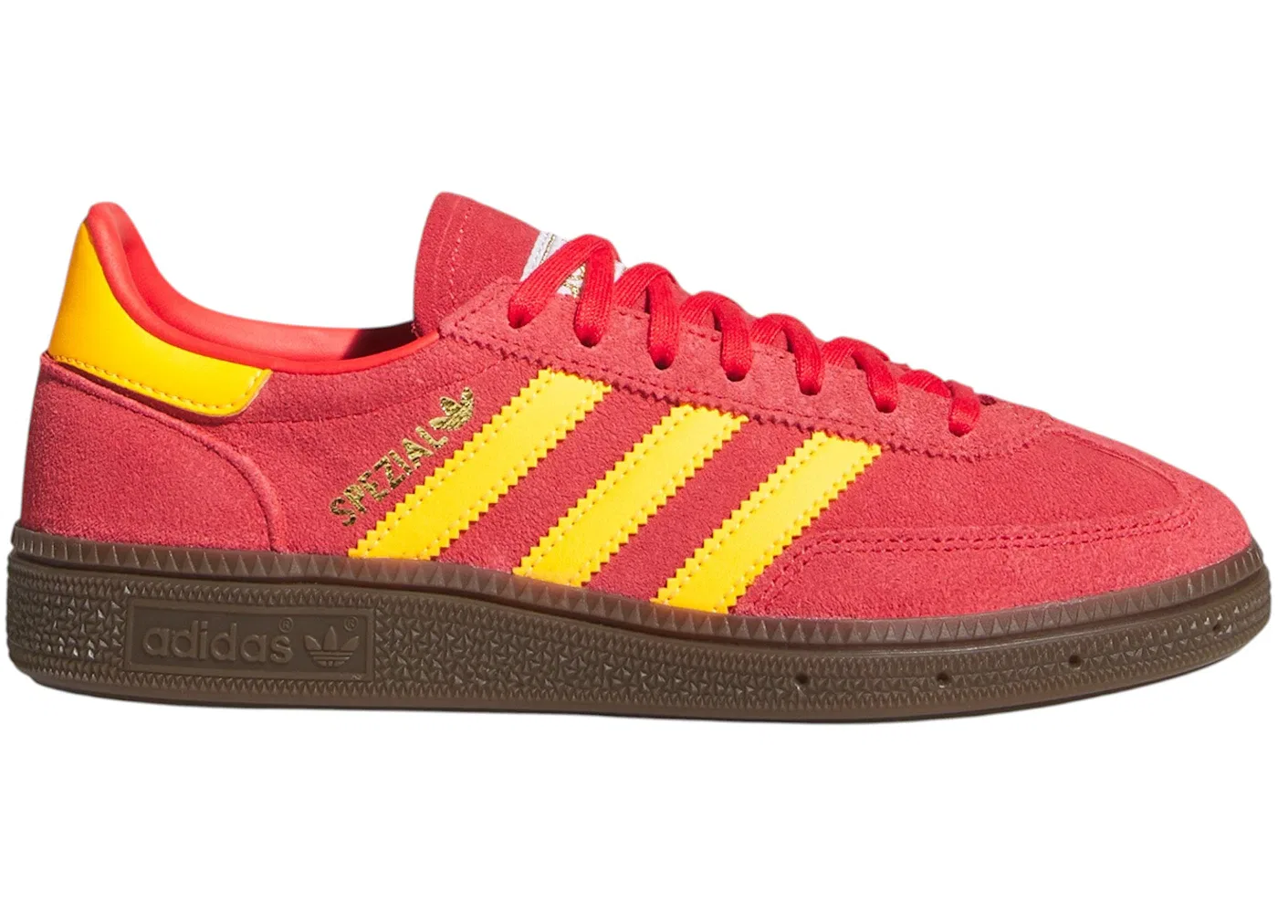 Детские кроссовки Lifestyle Adidas Handball Spezial, Semi Lucid Red/Lucid Tangerine/Gum