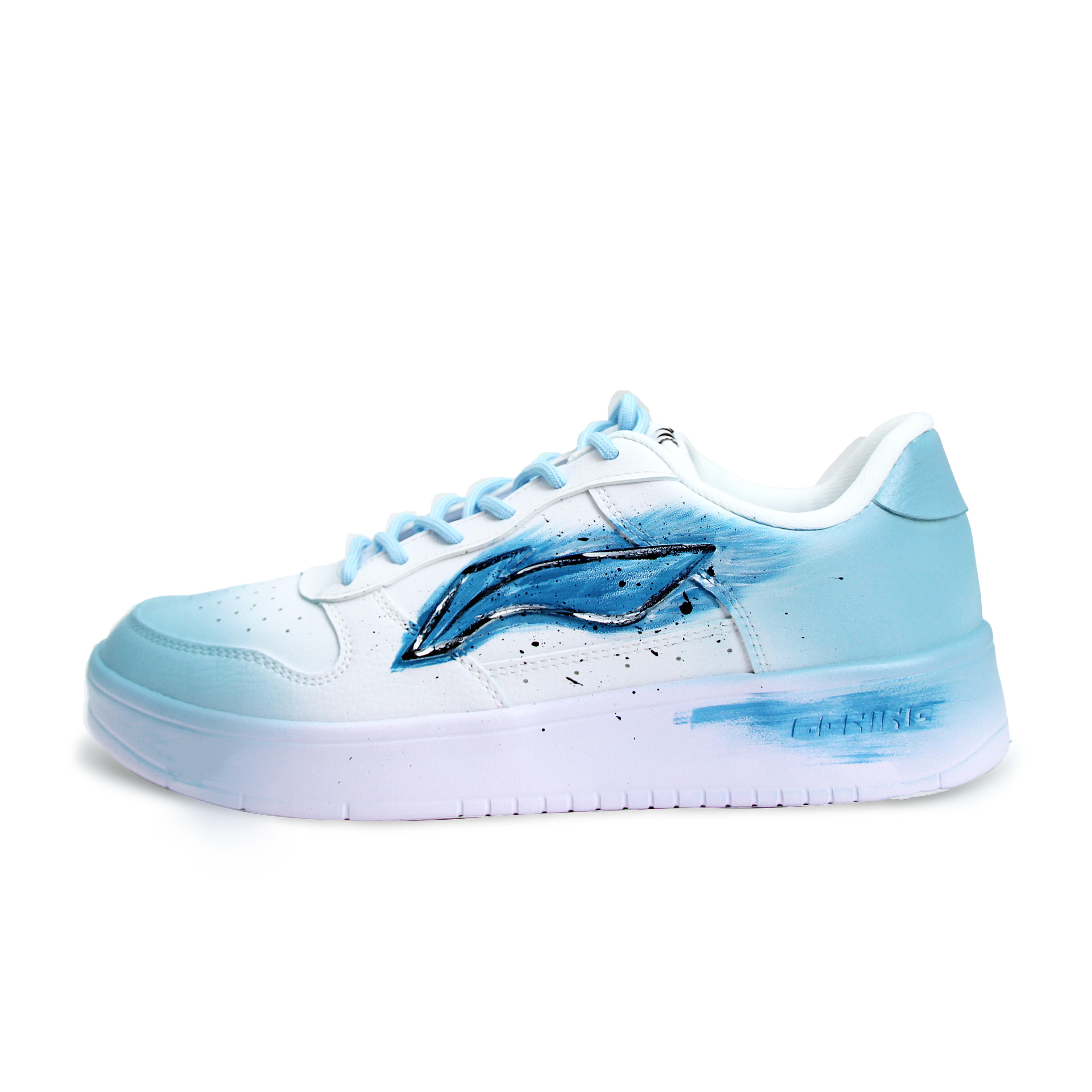 

LINING Кроссовки для скейтбординга Unisex Cyan Pontoon Boats с низким верхом, устойчивые к истиранию, легкие и дышащие