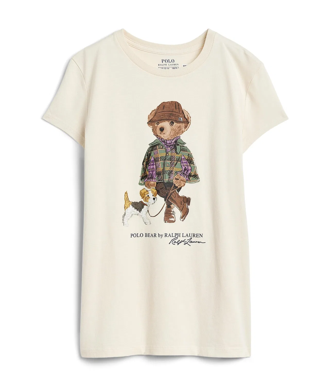Хлопковая футболка Polo Bear (для детей постарше) Polo Ralph Lauren Kids, Estate Cream