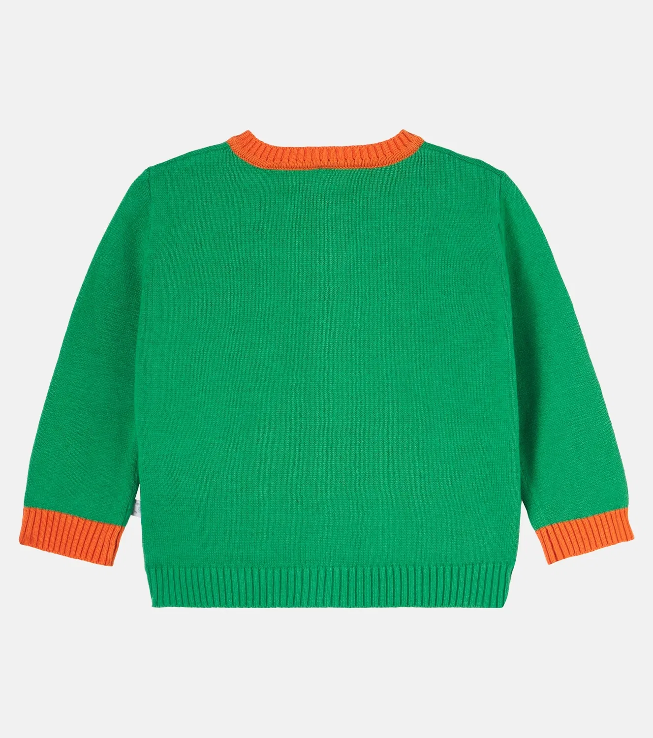 Детский кардиган с вышивкой Stella Mccartney Kids, зеленый — фото 2