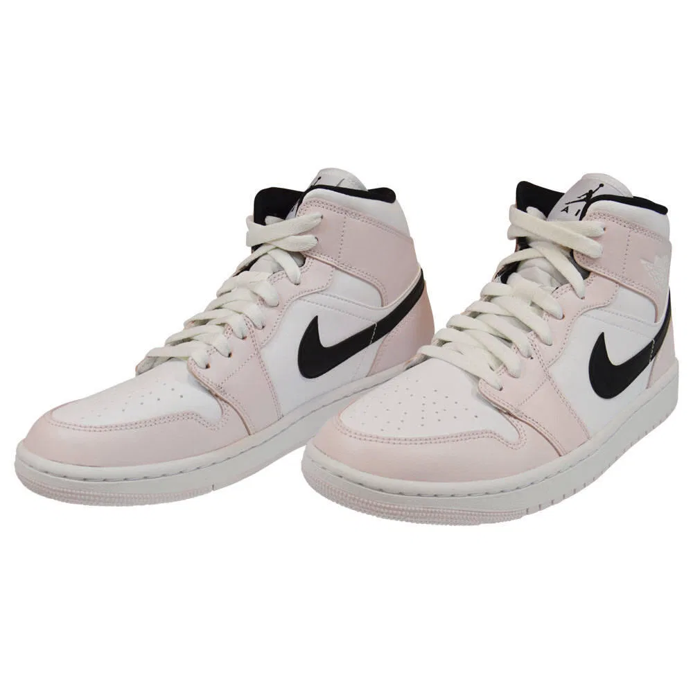 Детские кроссовки с ретро-дизайном Air Jordan 1 Mid, Jordan, Цвет Weiss Schwarz — фото 3