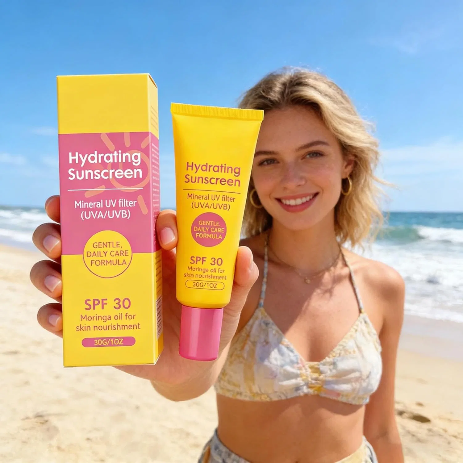 Солнцезащитный крем для лица SPF 30 NTHFECG, 30 г, 1 шт — фото 2